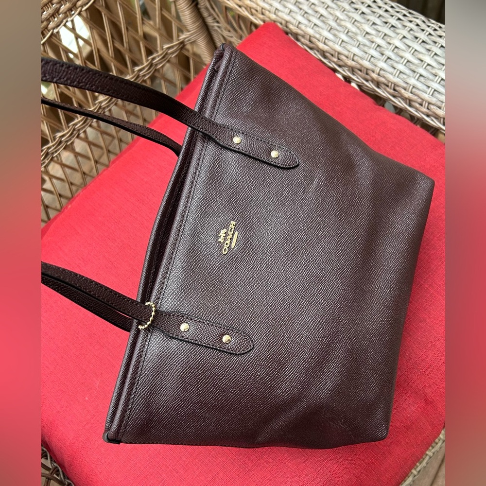 Coach Brown Leather Tote Bag